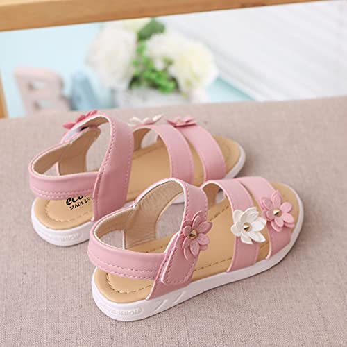 Little Girl's Open Toe Strap Flowers Sandals Toddler Kids Soft Sole Summer Beach Play Shoes Sandals for Girls4