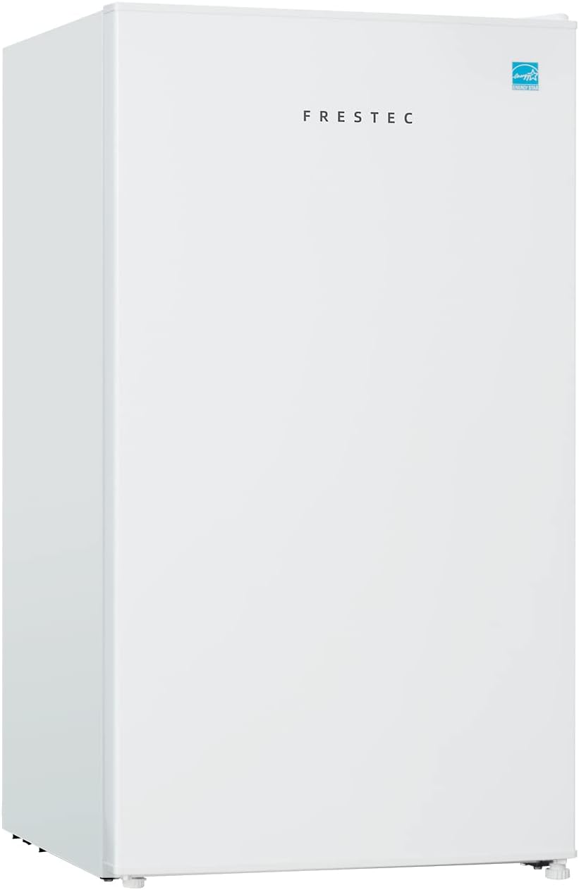 Frestec3.1 CU' Mini Refrigerator, Compact Refrigerator, Small Refrigerator with Freezer, White (FR 310 WH)