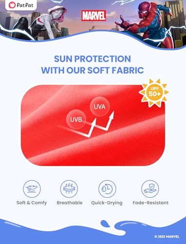 Image of Disney Marvel Spiderman Cars Boy Swimsuit Rash Guard Shirts & Swim Trunk Boys Swim Set Mickey Summer Bathing Suit 2-13 Years