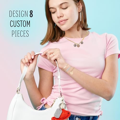 Image of STMT D.I.Y. Hand Stamped , DIY Personalized Stamp Jewelry, Great Teenage Birthday Gift, Unique Handmade Jewelry & Name Plates, Bead Kits for Kids, Teens & Adults Ages 14+