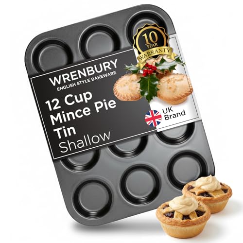 Wrenbury Pro 12 Cup Mince Pie Tin – Carbon Steel...