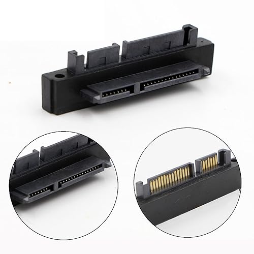 Adaptador MOOKEENONE SATA 22P Macho a SATA 22Hembra, ángulo 90° miniatura 5
