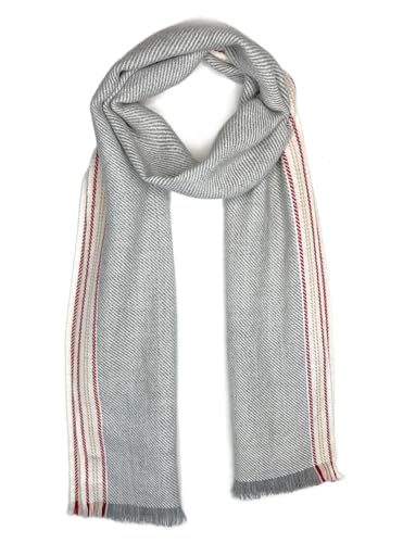 Inca Fashions Lateral Striped Alpaca Scarf - Handwoven Peruvian Luxury, Lightweight & Hypoallergenic, Perfect Travel Companion