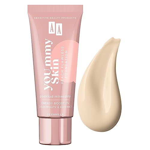 AA YOU.mmy Skin Peach Flawless Foundation fondotinta minerale 01 vaniglia 30 ml