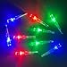NoxDyn 12pcs X Lighted Nocks for Arrows with .204 .233 .244 .246 Inside Diameter with H, S, GT Bushings, High-Visibility Light Up Nocks with ON/Off Switch for Archery Red