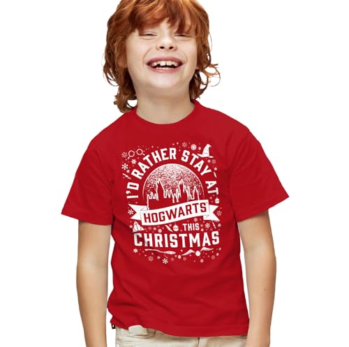 Harry Potter Hogwarts at Christmas Kids T Shirt for Youth Toddler Boys and Girls