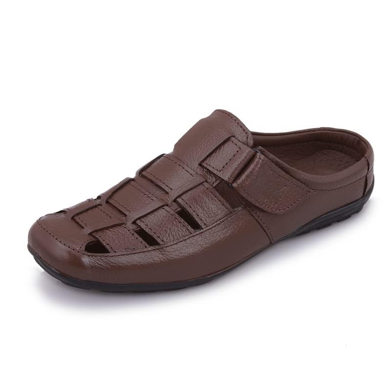 PILLAA Brown Genuine Leather Half Sandal for Men - 06 UK (B082DJVHKM) Amazon Price History, Amazon Price Tracker