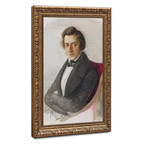 Portrait de Frederic Chopin sur toile pour mur de bureau vide