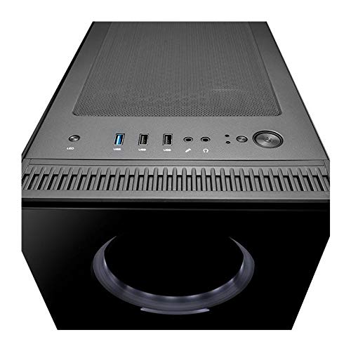 Gabinete Gamer Pichau Pouter Ii Led Branco, Vidro Temperado, Pgpo-02-branco