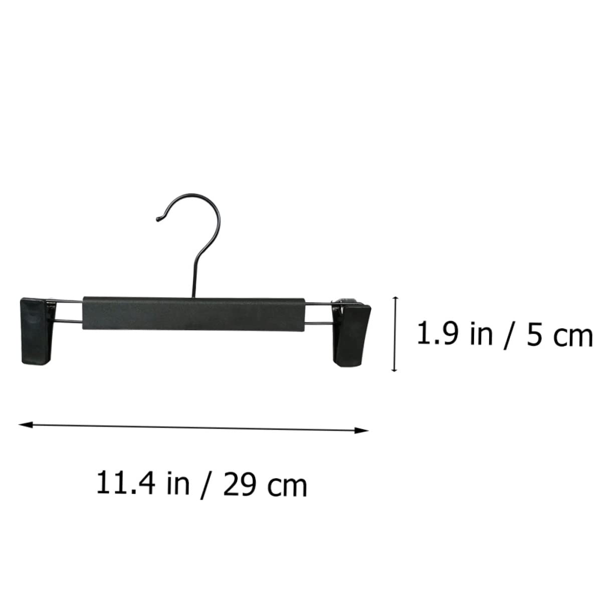 Cabilock 10pcs Non-Slip Plastic Pants Clips Pant Hanger for Clothing Storage Clip Hangers for Easy to Clean Multi-Seasonal Home Essential