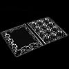 KEILEOHO 150 Pack 12 Grids Quail Eggs Cartons Bulk, Clear Quail Egg Dispenser Holder Case, PVC Stackable Quail Egg Trays Bulk Storage Box for Small Eggs, Pheasant, Pigeon, Grouse