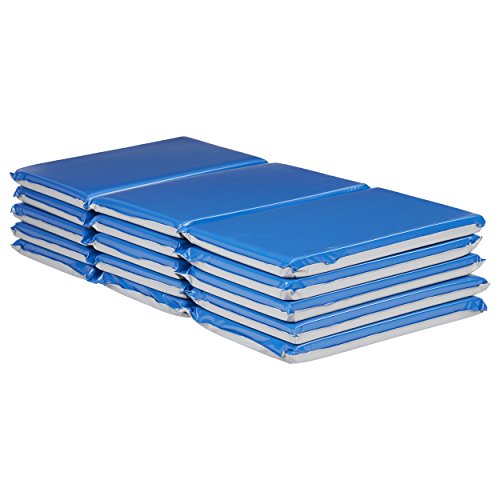 ECR4Kids Everyday 3-Fold Daycare Rest Mat, Folding Rest Mat, Sanitary Design, Low Maintenance