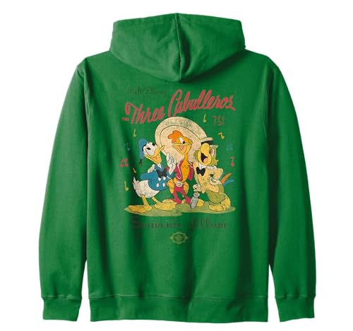 Donald Duck Sweat à Capuche Zippé The Three Caballeros Vintage Disney pour Homme