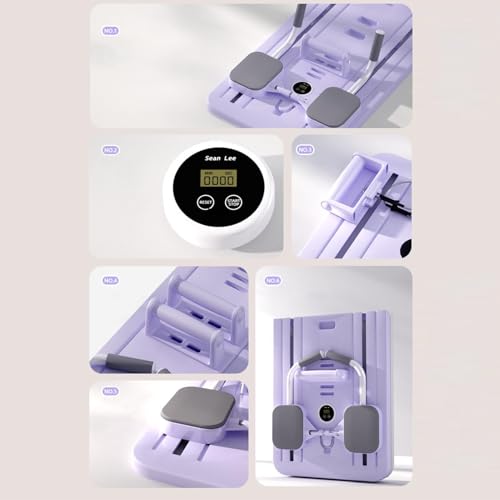 Juego de reformador de Pilates casero con máquina de ejercicios con rodillos 4
