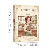 Christmas Florist Countdown Calendars - 24Days, 2D Decor Advent Flower Calendar, 24 Flat Floral Ornaments | Holiday 2025 Christmas Decoration for Kids, Adults, Classroom, Office, Tree, Wall, Gift - Image 3