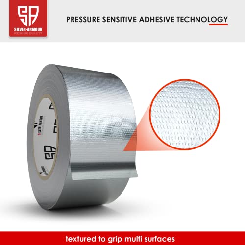 3 Pack Duct Tape 2-Inches X 105 Feet - Easy Tear Silver Tapes For Commercial Use, Heavy-Duty Repair, Packing, In & Outdoor Repair - Cold And Winter Duct Tape #TOP4