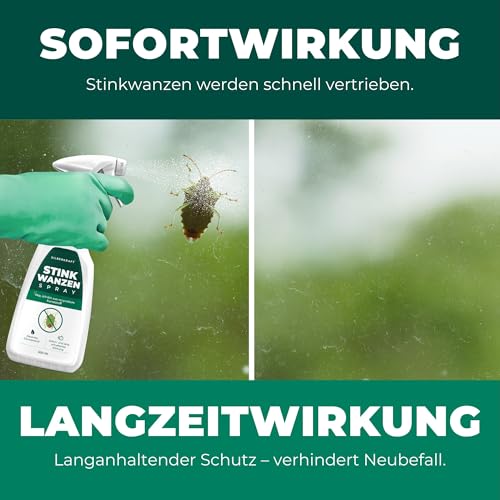 Silberkraft Stinkwanzenspray 500 ml, Effektiver Sofort- und Langzeitschutz gegen Stinkwanzen, ideal für Fenster, Türen, Fassaden und Wohnräume, Mit Repellent-Wirkung für nachhaltige Abwehr