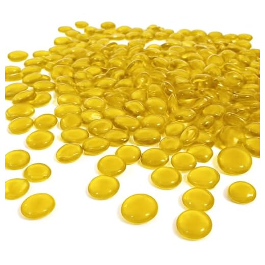ARSUK Kiesel, gerundete Dekorsteine, für Vasen und Dekoration, Marbles, Glasmurmeln, Wohnaccessoires & Dekoartikel (200 Stück / 1 kg gelbe Kieselsteine) 2 ARSUK Kiesel, gerundete Dekorsteine, für Vasen und Dekoration, Marbles, Glasmurmeln, Wohnaccessoires & Dekoartikel (200 Stück / 1 kg gelbe Kieselsteine)