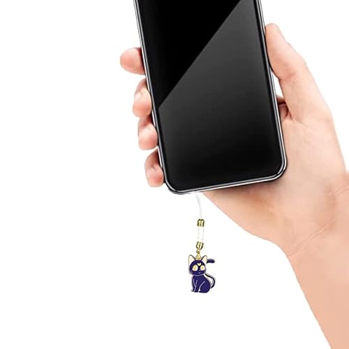 Showkanbay Fashion Cute Straps Decor Lanyards Kawaii Phone Charm Keys Mobile Phone Headphone Strap Hanging Rope Smartphone Charms (Blue Cat) #TOP4