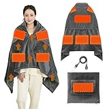 ひざ掛け 電気ブランケット 【2025年最新設計 抱き枕二用】 USBブランケット 大判サイズ 加熱毛布 9箇所発熱 3段階温度調整 急速発熱 着る 電気敷毛布 USB電気毛布 省エネ USB給電 過熱保護 冷え予防 肩掛け 膝掛け オフィス アウトドア 泊用 車中泊 洗える 防寒対策