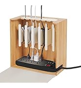 G.U.S. Cord Corral and Cable Organizer with 6-Magnetically Secured Cord Spindles -Zen Collection,...