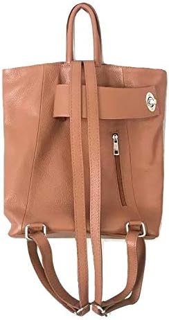 Stella Convertible Leather Backpack Purse for Women – Anti-Theft Italian Tote Bag for Travel, Work & Casual (Cognac Tan) - Image 2