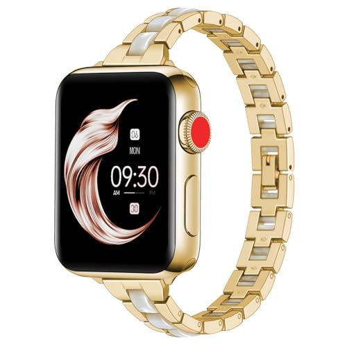 Bracelet résine et acier inoxydable pour Apple Watch toutes séries