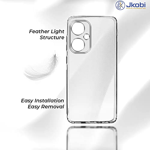 Image of Jkobi Back Cover for OnePlus Nord CE 3 Lite (Silicone Clear Shockproof Case with Camera Protection | Soft and Flexible | Transparent)