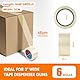 GRIFEMA GA4003-6, 6 Rollen Geräuscharmes Paketklebeband, Paketband für Versand, Umzug und Lagerung, Transparent Verpackungsband, 66 m x 50 mm