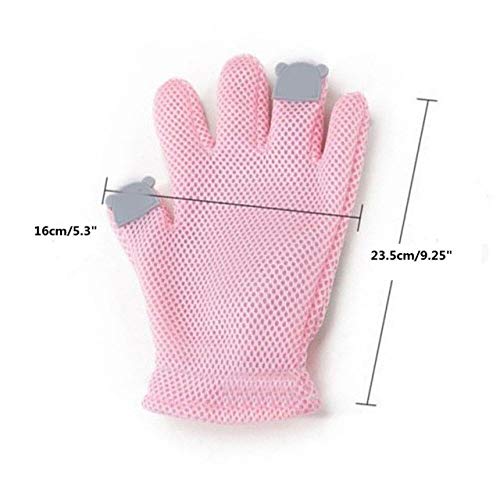 Fashion World Silicone Pet Hair Glove Comb Pet Cat Grooming Cleaning