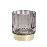 Eleganz Lene Bjerre Sismille Teelichthalter 8x9cm dunkelgrau