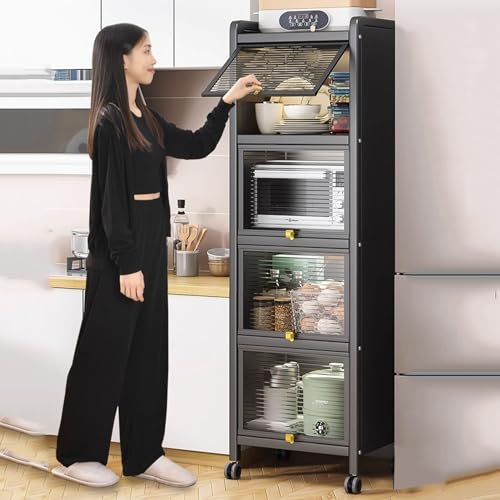 NUHSLF Tall Metal Kitchen Storage Cabinet