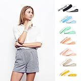 Aura Design Damen-Armband | Hellblau | Work Hard. Dream Big. | Silikonarmband | Sportarmband | Fitness-Armband | Armband für Damen | 4 Armbänder