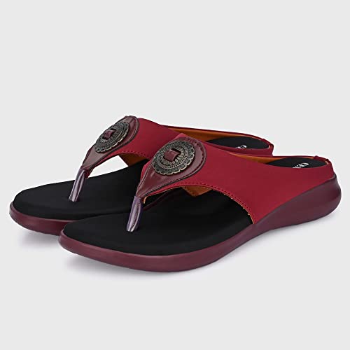Image of Centrino Women Thong Sandals & Comfortable Ortho Care Sandal For Ladies | Fashion Wear Sandal & Chappal | Soft Cushioned for More comfort (2854)