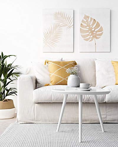 Kenay Home Mesita Auxiliar Nord 60cm (Blanca)