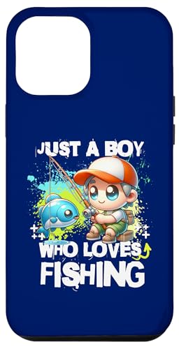 Coque pour iPhone 14 Plus Boy Loves Fishing Fisher gifts for Boys Birthday Quotes Poisson