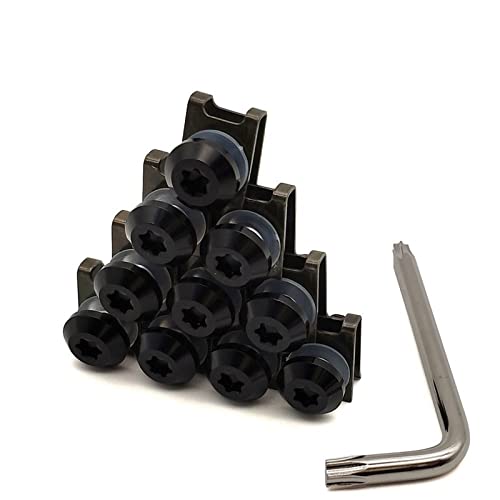 BPILOT Tornillos Tornillos De Carenado para Motocicleta De Aluminio CNC, Pernos De Resorte para Kawasaki KX65 KX85 KX125 KX 65 KX 85 KX 125 KX250 KX250F KX450F KX100 (Color : Nero)