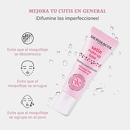 Dermacol - Base de maquillaje satinada, Imprimación facial para arrugas y poros, Imprimación de maquillaje transparente, Imprimación rellenadora de poros fácil de difuminar, sin conservantes, 10 ml - imagen 3