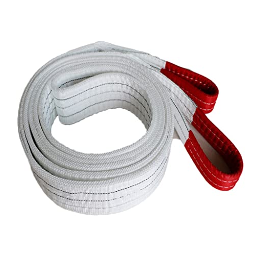 Image of Duplex Polyester Webbing Lifting Cargo Sling Strap load bearing 6T Lift Sling Straps Flat Crane Sling Polyester Lifting Slings lifting straps for hoist (6t 3M)