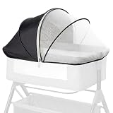 BEBONO Bassinet Cover Half Blackout, Mosquito Net...