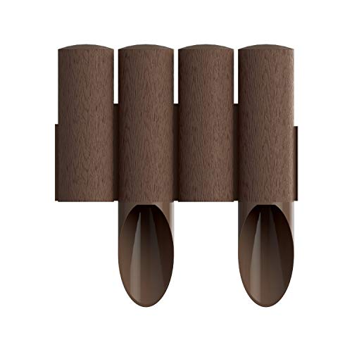 Preisvergleich Produktbild Cellfast Standard Gartenpalisade Garten Palisade Rasenkante UV Resistant Gartenzaun (0,23m ) Graphit
