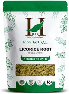 H&C Licorice Root (Cut and Sifted) - 100g Pack | Herbal Tea Ingredient | Loose Tea