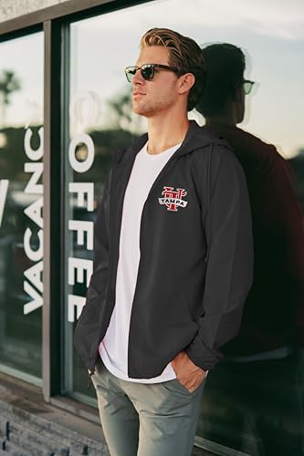 Sorority Letters Shop University of Tampa Lightweight Windbreaker Jacket embroidered with UT Logo2