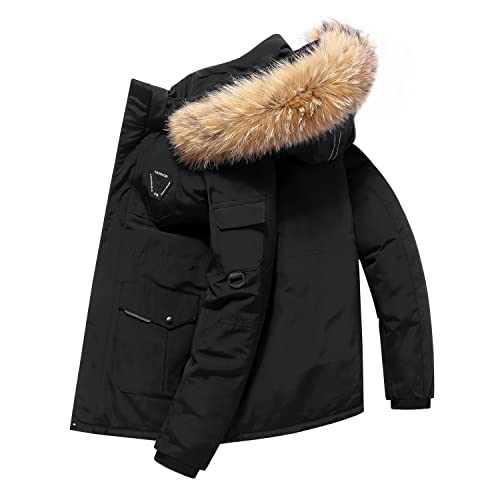 ジャケット・アウター THINK FUR Taffta reversible Long Coat Buy Tamsy Black Reversible Faux Fur and Puffer Jacket with