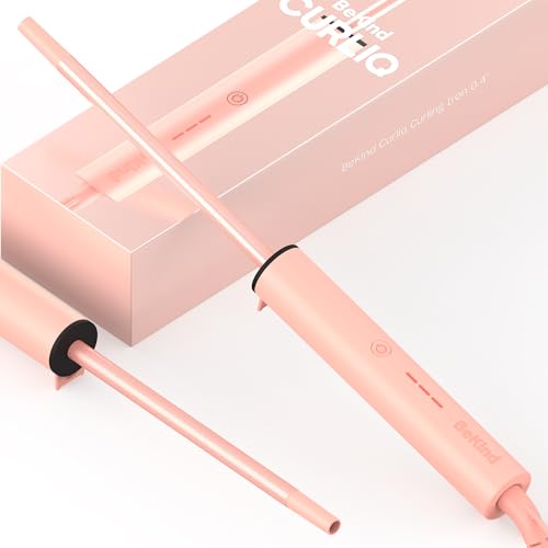 Curliq PTC Ceramic 0.4 Inch Curling Iron by BeKind, Short Barrel 2/5 Inch Curling Wand for Short Hair Up to 430F°, Dual Voltage Hair Curler for Women, Hair Styling Tools