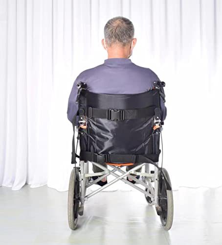 Moocard Wheelchair Seat Belt, Medical Restraints Straps, Adjustable Straps Patients Cares Safety Harness Chair Waist Lap Strap For Elderly, Patient, Disabled (Black) #TOP7