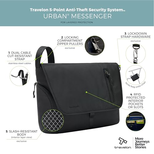 Image of Travelon Anti Theft Urban Messenger Bag