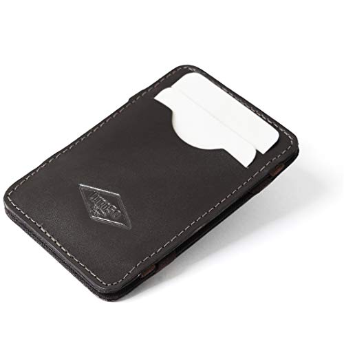 Carteira Couro Legítimo Masculina Porta Cartão Mágico 88 (Café)