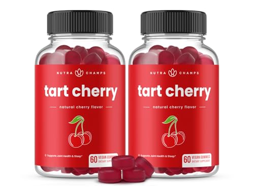 NutraChamps Tart Cherry Gummies - Tart Cherry Extract with Celery