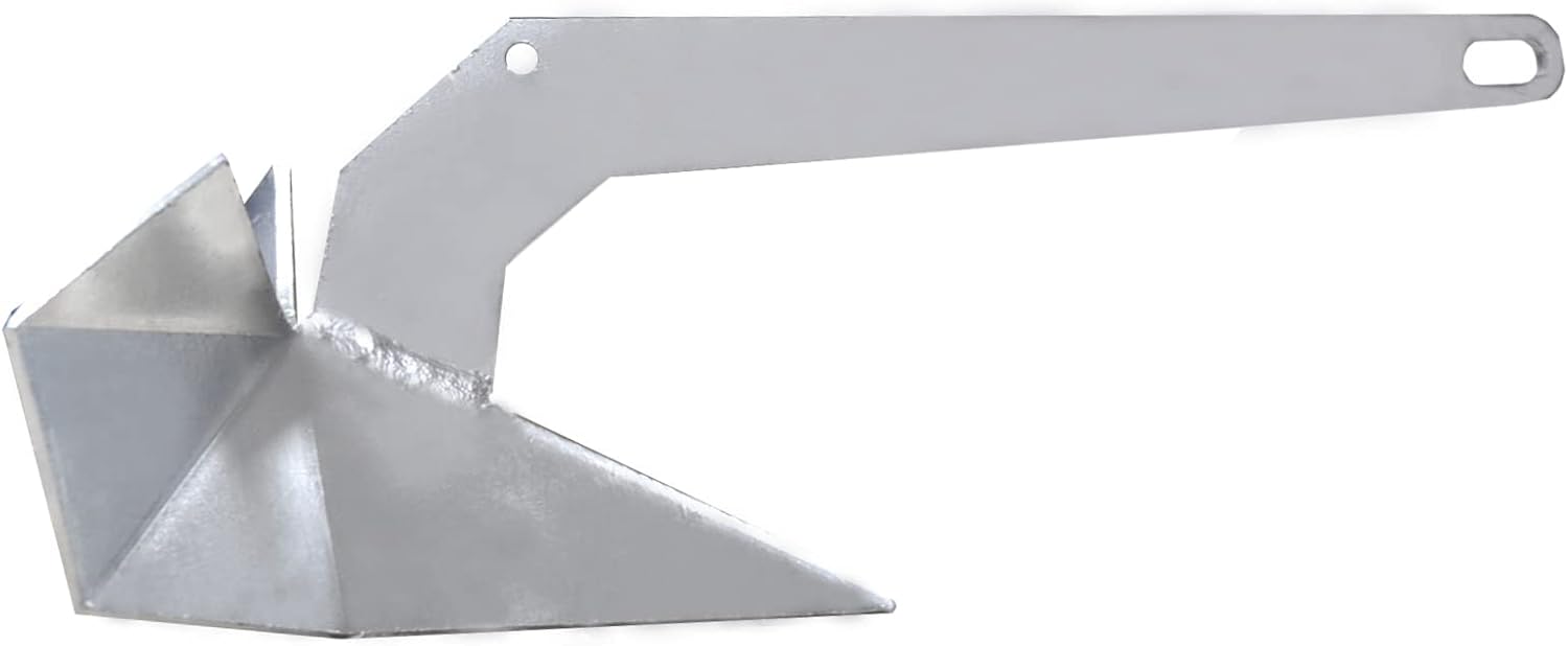 ISURE MARINE Hot Dipped Galvanized Steel Boat Anchor Delta Anchor Triangle Plow Anchor …